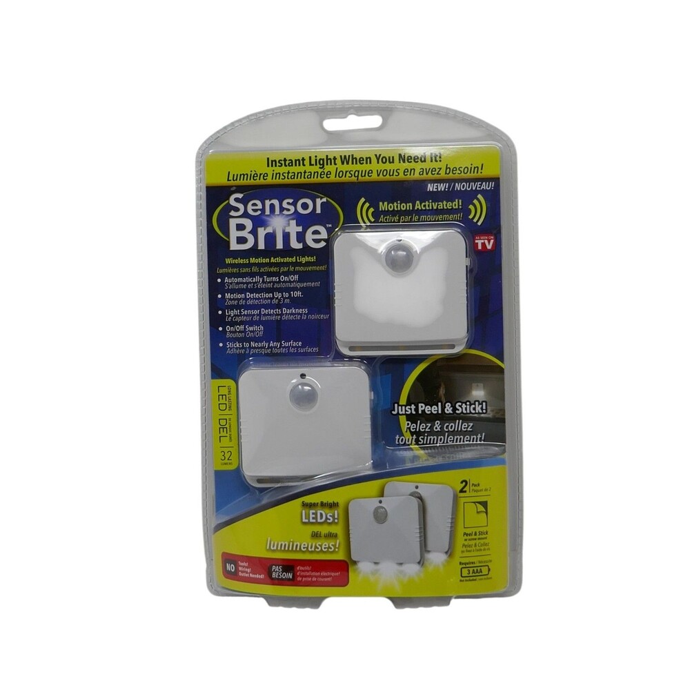 Sensor Brite 2-Pack Motion Activated LED Lights SEALED